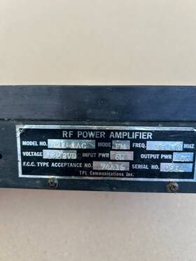 Pa1-1ac Tpl Communications Rf Amplifier