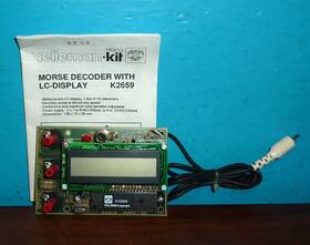 K2659 Velleman Morse Decoder With Lcd Assembled And Paperwork Excellent Condition