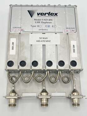 Vxd-40u Vertex Maximize Radio Efficiency With Vertexs Advanced Uhf Duplexer Technology