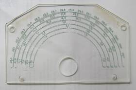 22.993-2 Viking E. F. Johnson Ranger Transmitter/exciter Plastic Dial Plate