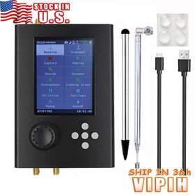 E002-d063-blk Vipih Upgraded Hackrf One Portapack H2 1mhz-6ghz Sdr Software Defined Wireless Black