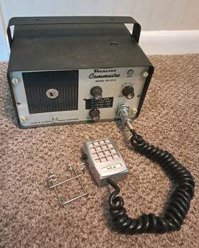 Ed-27m Vocaline Vintage Commaire Tube Class D Radio With Mic And Wiring Untested T