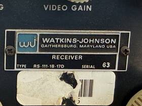 Rs-111-1b-17d Watkins-johnson Receiver