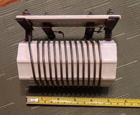 7-10mc Wilcox Z2002 Electric Type L7c Ham Radio Coil 2.5 Inch X 5 Ceramic Form