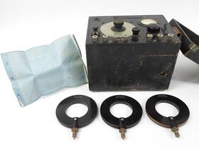 Se-1419 Wireless Improvement Wny Vintage 1920 Radio Wavemeter Wave Meter Coils Charts Nice