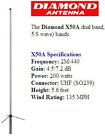 2m-70cm X50a Diamond Dualband Base-repeater Antenna