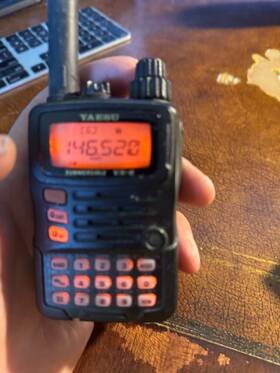 Yaesu 909959168341 Vx-6 5w Fm Dual Band Amateur Handy Transceiver 144/430mhz Black Used