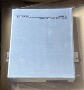 901-9168 Zetron Model 33 Paging Network Controller New-sealed In Open Box
