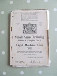 Small Arms Training Military Manual Vol Pamphlet No. Light Machine Gun 1942. Fixed Price $20.15.