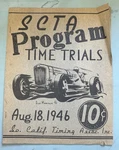 Rare August 1946 Scta El Mirage Time Trials Program Hot Rod Trog Flathead Banger. Fixed Price $199.99.