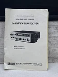 Instruction Manual For Two Meter Ham Radio Transceiver Kdk Vhf Fm 2033. Fixed Price $14.00.