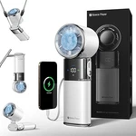 Portable Handheld Turbo Fan With Ice Cooling, 9000MAH Rechargeable 100SPEED Wind. Fixed Price $36.79.