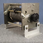 Rotary Inductor Coil Size 4.5" X 3" Dia 22 Turns 19.5 Uh 5.5 Tns/inch With Knob. Fixed Price $44.95.