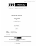 Itt Mckay 3030A Communications Receiver Instruction Manual - 32LB Paper. Fixed Price $27.95.