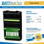 7.2V 2200MAH Nimh Battery For Yaesu Vertex FNB-83 FT-60R FT-60E FT-250R FT-270R. Fixed Price $30.00.