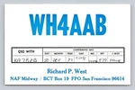 Ham Radio Qsl/qso WH4AAB KA7BZB Naf Midway Usa 1979 TS-120S Phone. Fixed Price $16.99.