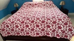 Lands End King Size Red & White Flannel (organic) Duvet Cover With 2 Pillowcases. Fixed Price $62.50.
