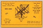 1978 Cb Radio Qsl Postcard KEC-4364 Greeley Colorado Longhorn Antenna Art C277. Fixed Price $8.96.