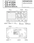 Service Manual For Kenwood CS-4125 A, CS-4135. Fixed Price $19.84.