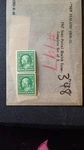 Scott 348 Washington Mint Coil Pair Of 2 Stamps Nhog. Fixed Price $54.00.