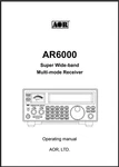 Aor AR6000 Operating Manual: 95 Pages, Coil Bound, Protective Covers, Lays Flat. Fixed Price $19.95.