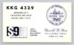 Cb Qsl/qso Kkg 4329 York, Pa Usa 1966 Anniversary Lafayette S9 Journal. Fixed Price $16.99.