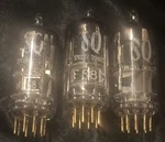 Phillips 8255 E88C Special Quality Gold Pin Triode Tubes Holland Amperex Herleen. Fixed Price $75.45.