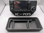 Nifty Angled Desk Stand For Icom IC-705 Qrp Radio Transceiver W/front Face Cover. Fixed Price $49.95.