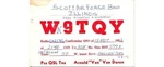 1952 Hallicrafters Ham Radio Qso: Scott Afb Il Postcard W9TQY & W2LXG Van Doren. Fixed Price $9.99.