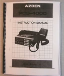 Azden PCS-4000 Instruction Manual Comb Bound And Protective Covers!. Fixed Price $20.00.