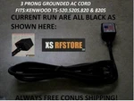 Kenwood 520,520S,820,820S *3 Prong* Grounded Heavy Duty Ac Power Cord! 6' Long. Fixed Price $59.00.