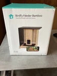 Birdfy NI-8402 Silver Bamboo Feeder With Camera & Solar Power Panel. Fixed Price $125.00.