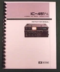 Icom IC-451A/E Instruction Manual Premium Card Stock Covers & 28 Lb Paper!. Fixed Price $23.00.