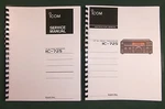 Icom IC-725 Instruction & Service Manuals: W/11"X36" Schematics Plastic Covers. Fixed Price $33.00.