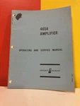 Hp 00465-90001 465A Amplifier Operating & Service Manual. Fixed Price $49.99.