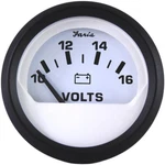 Faria Beede Instruments 12911 Euro White 2" Voltmeter 10-16 Vdc. Fixed Price $57.49.