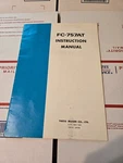 Yaesu FC-757AT Instruction Manual Original. Fixed Price $10.00.