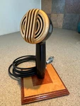 Astatic 200S "fatboy" Desk Mic, Brown Bakelite, Stand, Great For Blues Harp!. Fixed Price $85.00.