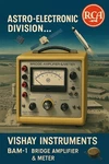 Vishay Instruments BAM-1 Bridge Amplifier/meter Rca Astro Space Lab. Fixed Price $225.00.