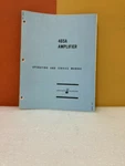 Hp 00465-90000 Model 465A Amplifier Operating & Service Manual. Fixed Price $49.99.