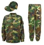 Italian Military Bdu Set Woodland Camo Shirt Hat Pants Combat Hunting Halloween. Fixed Price $59.99.
