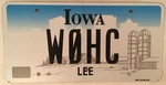 Ham Radio W0HC License Plate Amateur Operator Call Signal Lee Relay Arrl. Fixed Price $44.99.