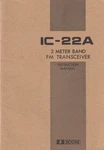 *genuine Original Icom IC-22A Meter Fm Transceiver Instruction Manual*. Fixed Price $15.99.