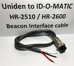 Uniden HR-2510, HR-2600 Cable, Beacon To An External Controller Sim Id-o-matic. Fixed Price $29.95.