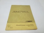 Heathkit Assembly Manual AC-17 Headphone. Fixed Price $16.99.