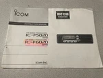 Icom IC-F6020 Manual K**. Fixed Price $7.00.