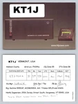 Ham Radio Qsl Qso Postcard KT1J, Vergennes, Vt, Usa. Fixed Price $13.99.