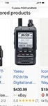 Yaesu FT2DR Dual Band Digital Ham Radio 144/430MHZ Vhf/uhf Touch Screen. Fixed Price $280.00.