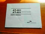 AT-201,401 Operations Manual Ham Radio Vhf. Fixed Price $5.99.