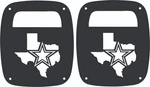 Tail Light Covers Texas Star For Jeep Wrangler Cjyjtj. Fixed Price $39.00.